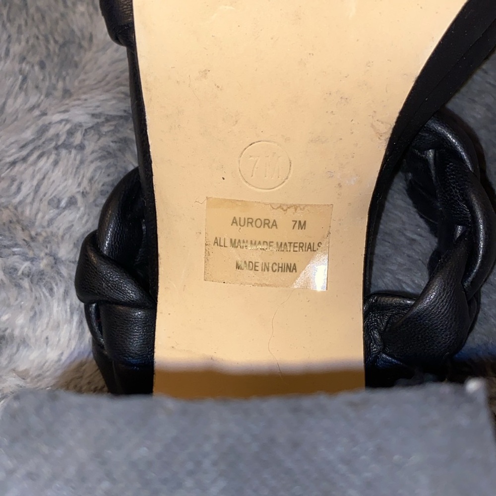 Sincerely Jules Chunky Slide On Heels 7 Womans - image 3